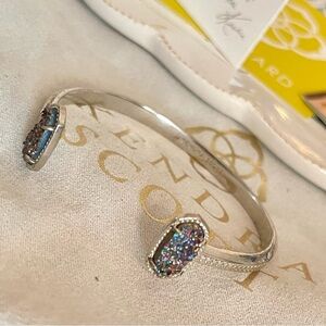 Beautiful Kendra Scott Silver Elton Multi Druzy Bracelet
